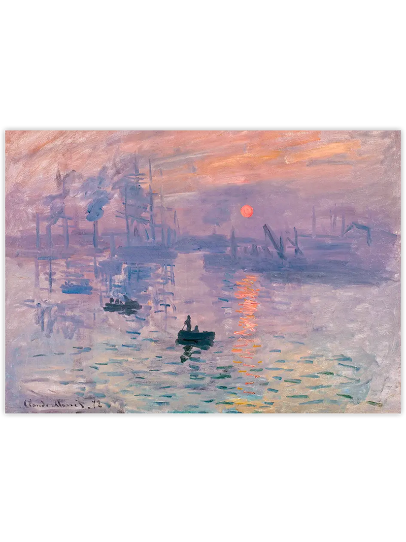 Monet Impression Sunrise - Art Print Ünlü Ressamlar Poster
