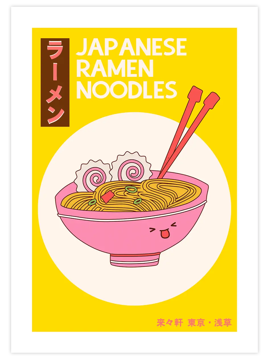Ramen Noodles - Art Print Ürün ana görseli