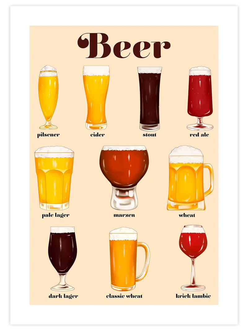 Bira - Art Print Mutfak Poster