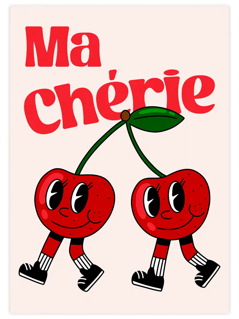 Ma Chérie - Art Print Mutfak Poster
