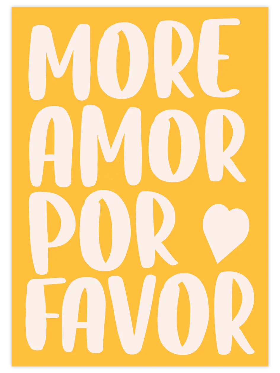 More Amor - Art Print Mutfak Poster