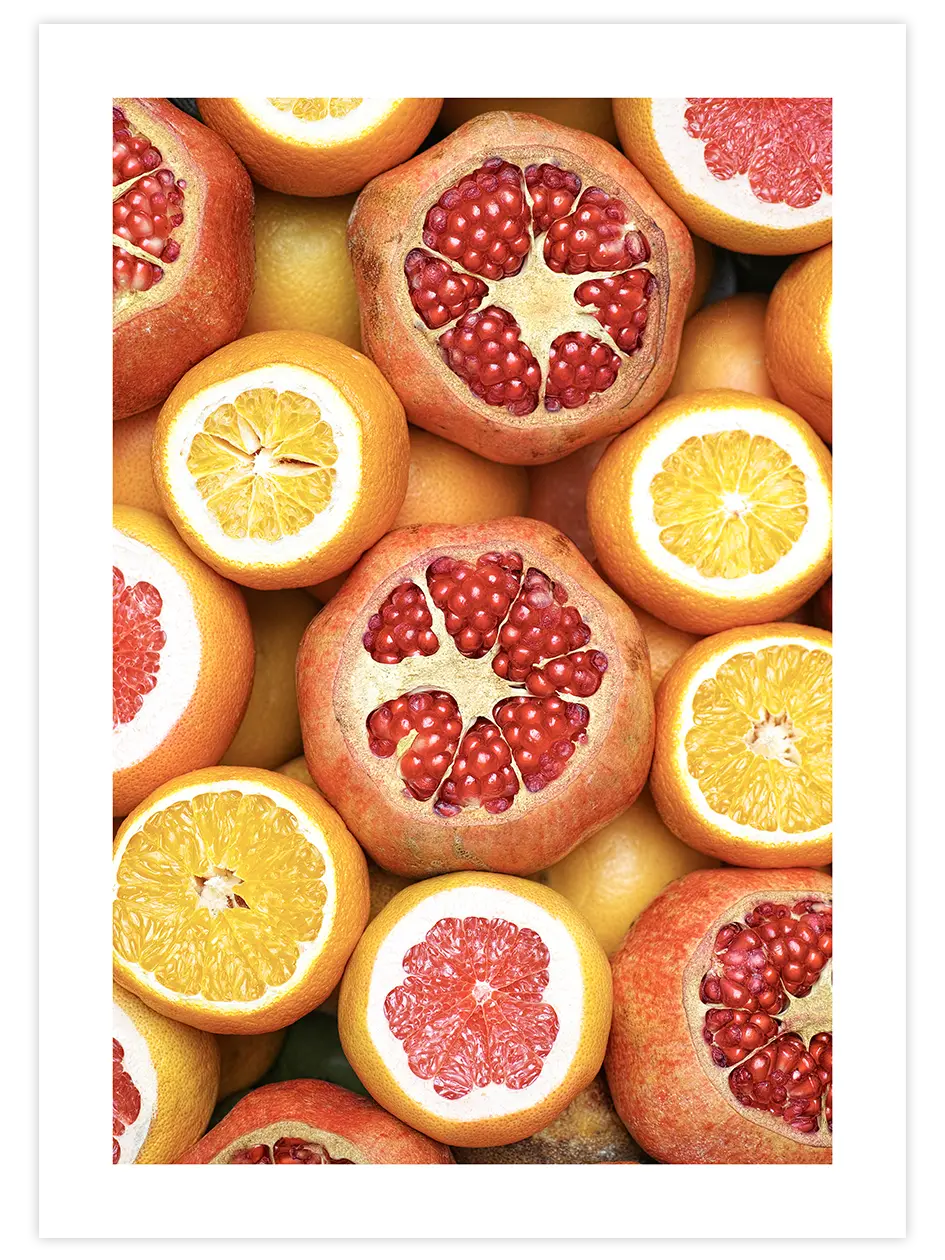 Nar Ve Portakal - Art Print Fotoğraflar Poster