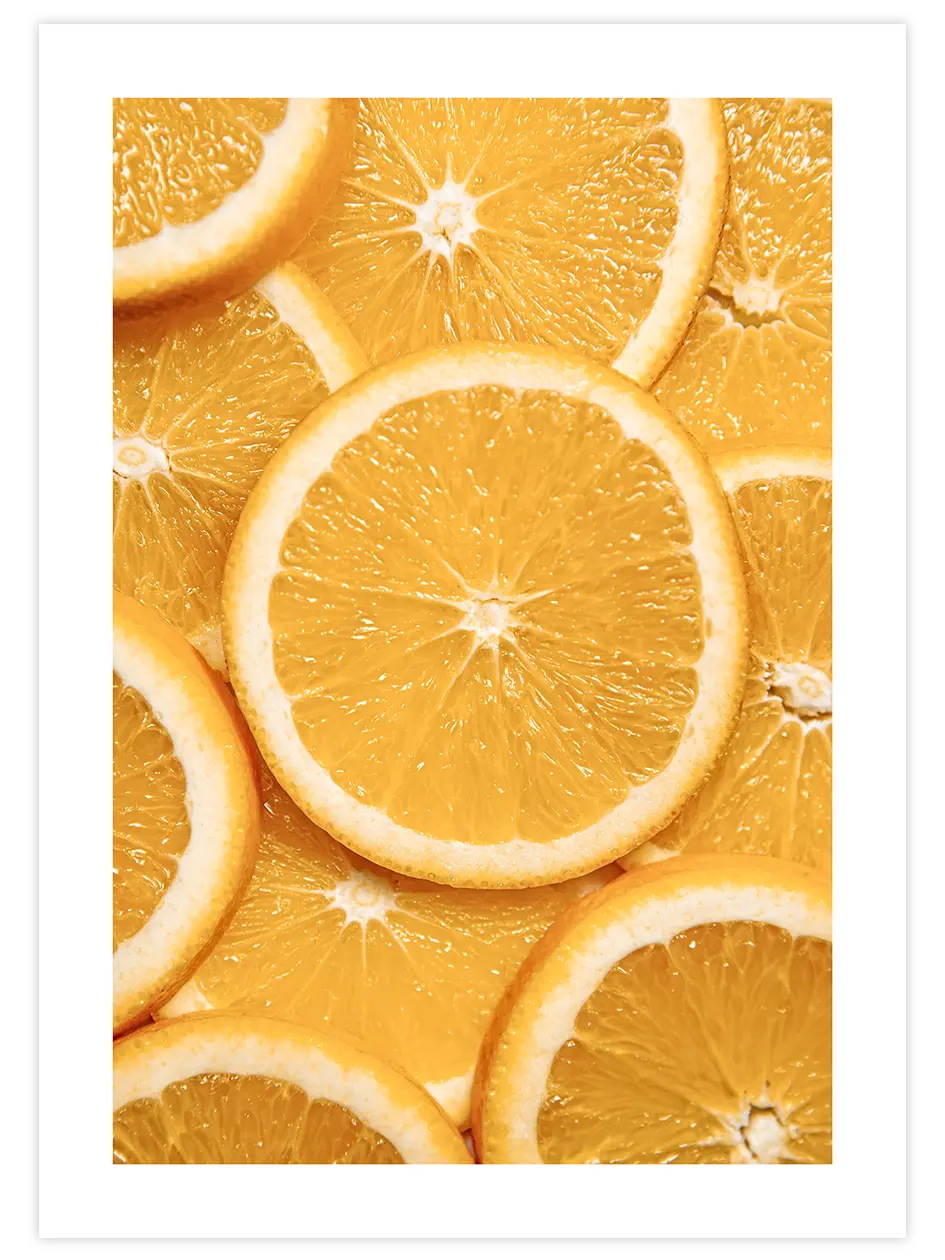 Portakal Dilimleri - Art Print