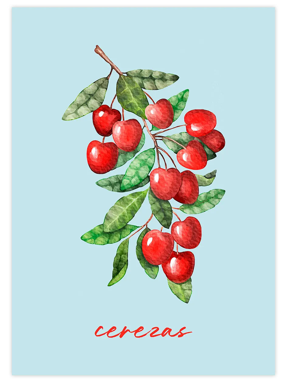 Kiraz - Art Print Mutfak Poster