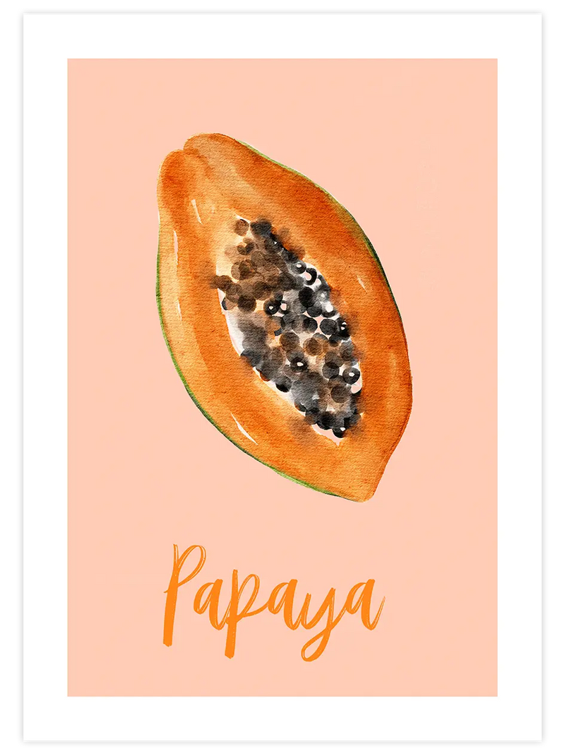 Papaya - Art Print Mutfak Poster