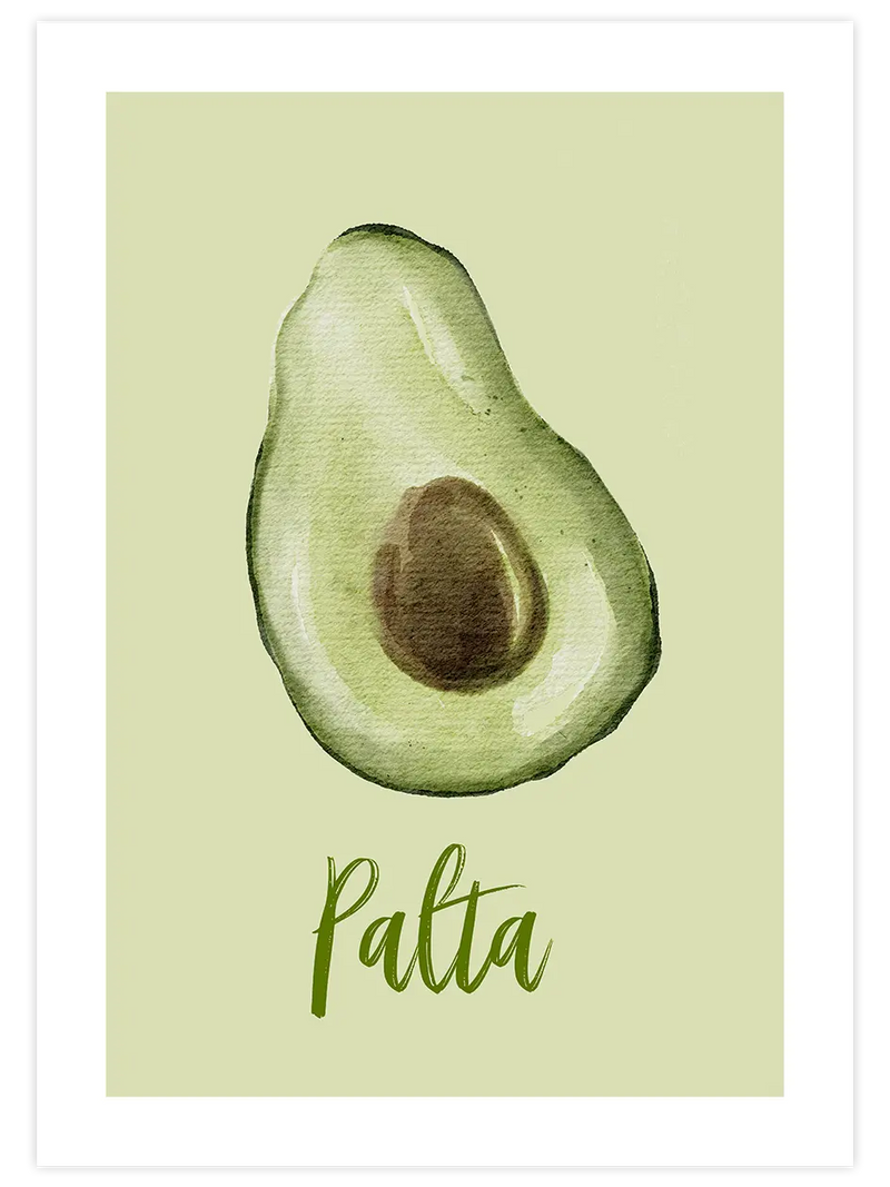 Avokado - Art Print Mutfak Poster