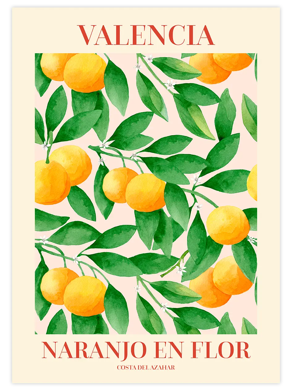 Naranjo En Flor - Art Print Mutfak Poster