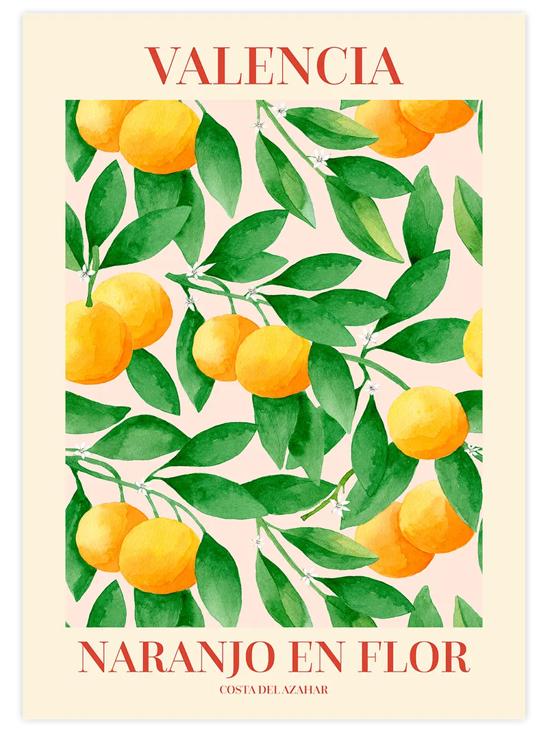 Naranjo En Flor - Art Print Mutfak Poster