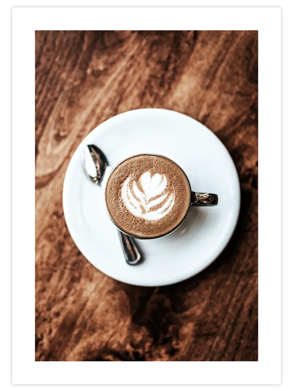 Café Cappuccino - Art Print Fotoğraflar Poster