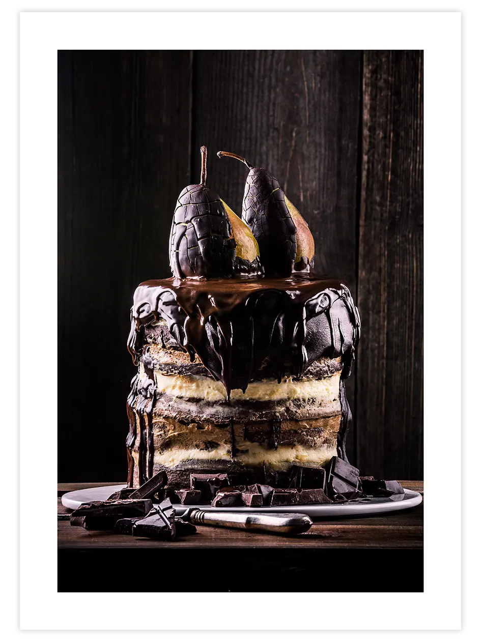 Poire sur le Gateau - Art Print