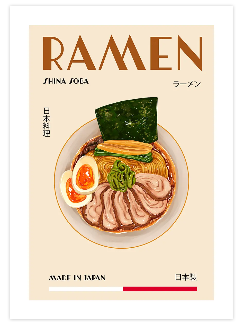 Ramen - Art Print Mutfak Poster