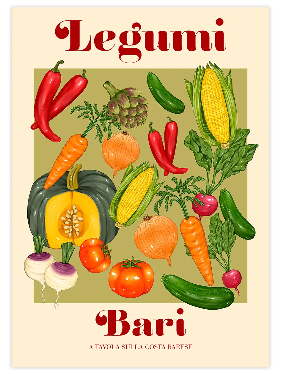 Legumi - Art Print Mutfak Poster