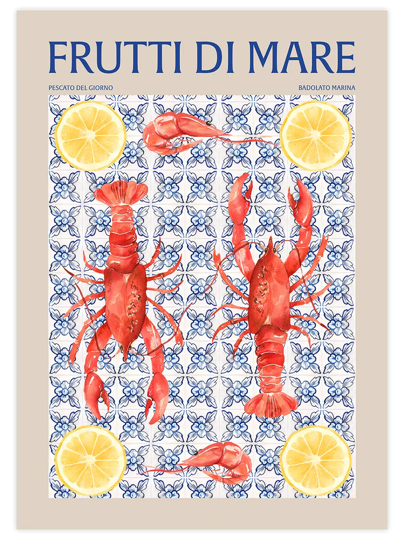 Frutti di Mare - Art Print Mutfak Poster