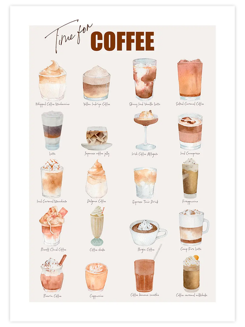 Time for Coffee - Art Print Mutfak Poster