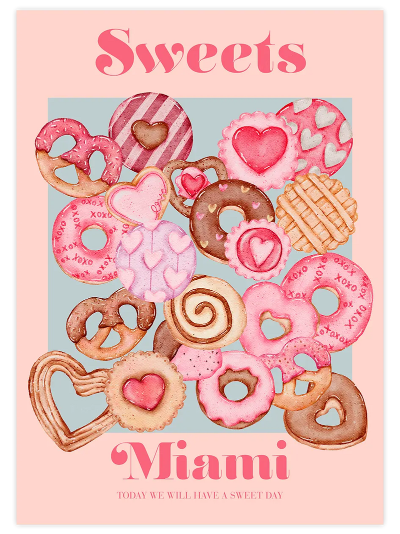Sweets - Art Print Mutfak Poster