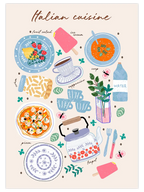 Italian Cuisine - Art Print