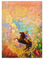 Odilon Redon Muse of Pegasus - Art Print