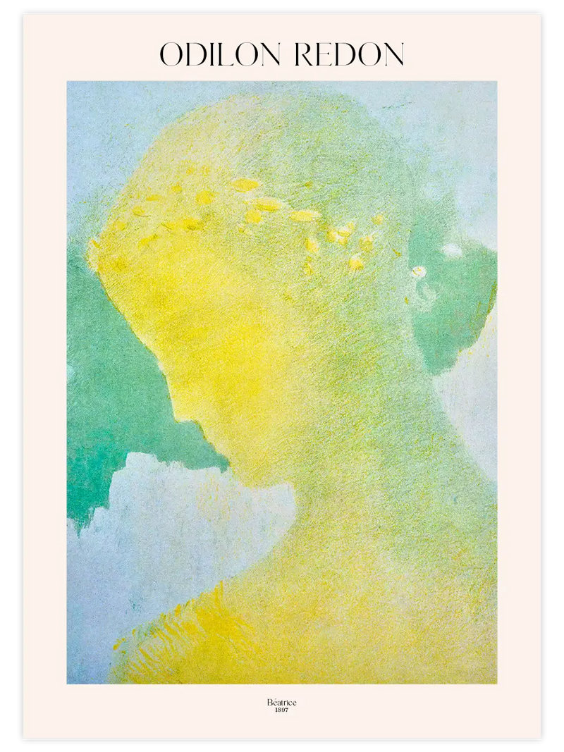 Odilon Redon Béatrice - Art Print Ünlü Ressamlar Poster