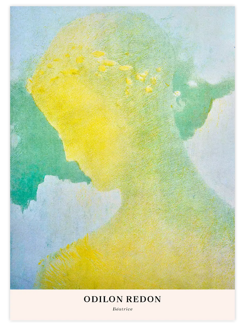 Odilon Redon Béatrice - Art Print Ünlü Ressamlar Poster