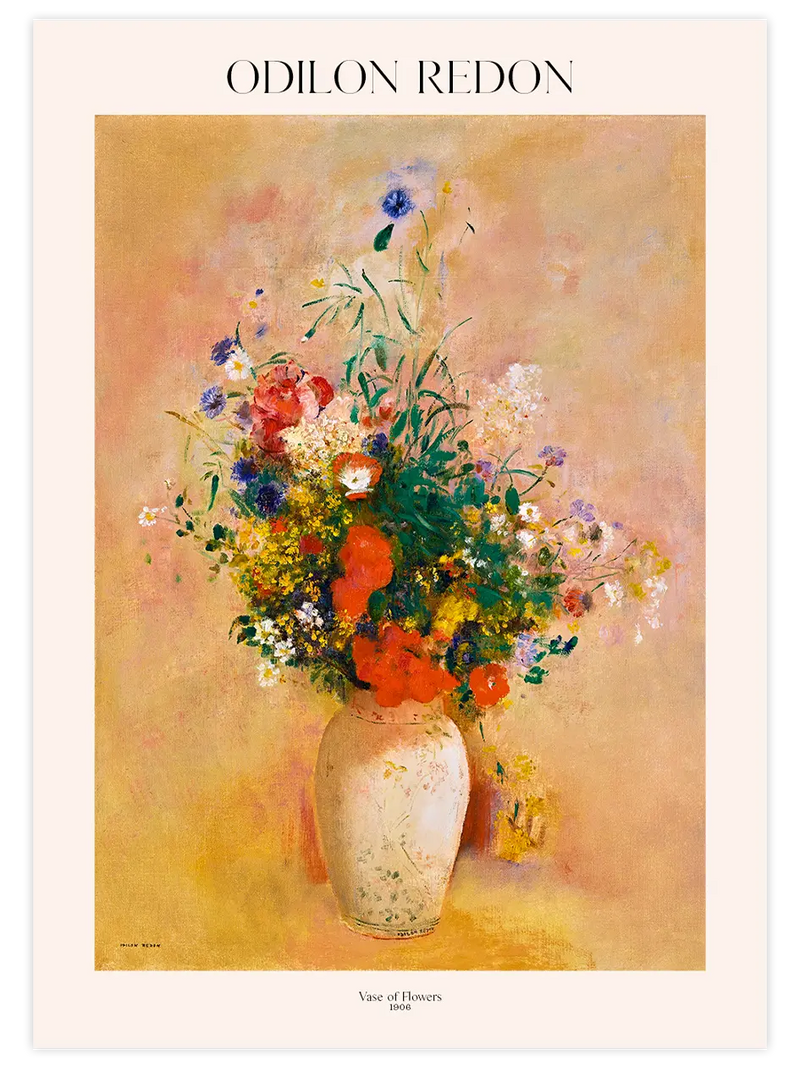 Odilon Redon Vase Of Flowers - Art Print Ünlü Ressamlar Poster