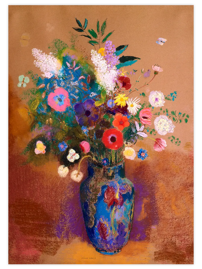 Odilon Redon Bouquet Of Flowers - Art Print Ünlü Ressamlar Poster