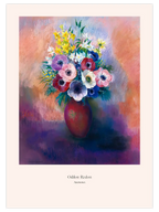 Odilon Redon Anemones - Art Print