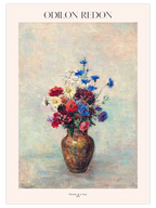 Odilon Redon Flowers In A Vase - Art Print