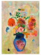 Odilon Redon Large Vase With Flowers - Art Print