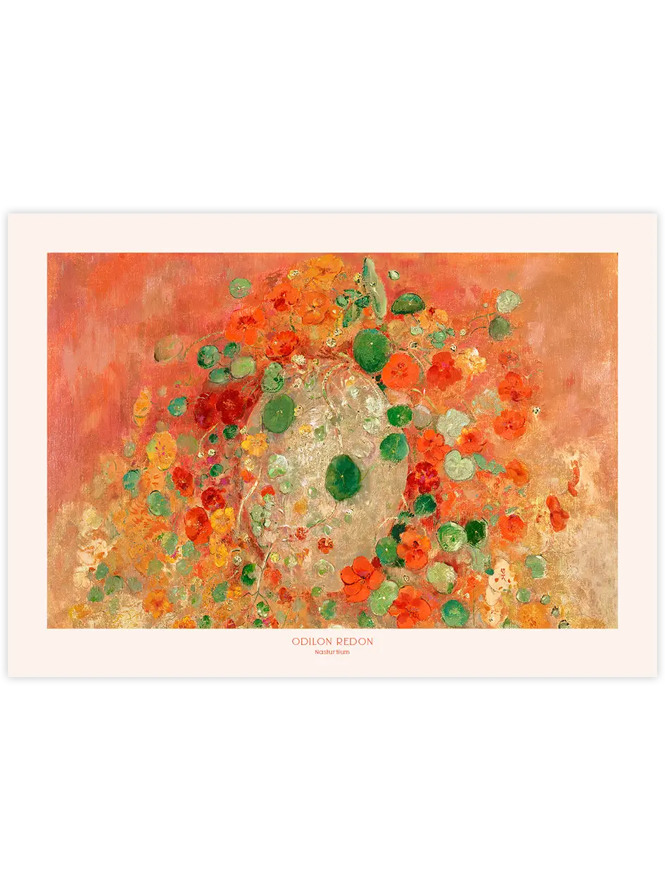 Odilon Redon Nasturtium - Art Print Ünlü Ressamlar Poster