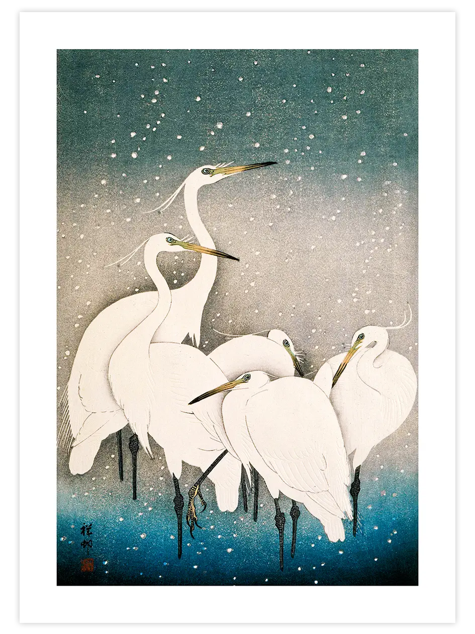 Ohara Koson N17 - Art Print Ünlü Ressamlar Poster