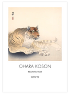 Ohara Koson Reclining Tiger - Art Print