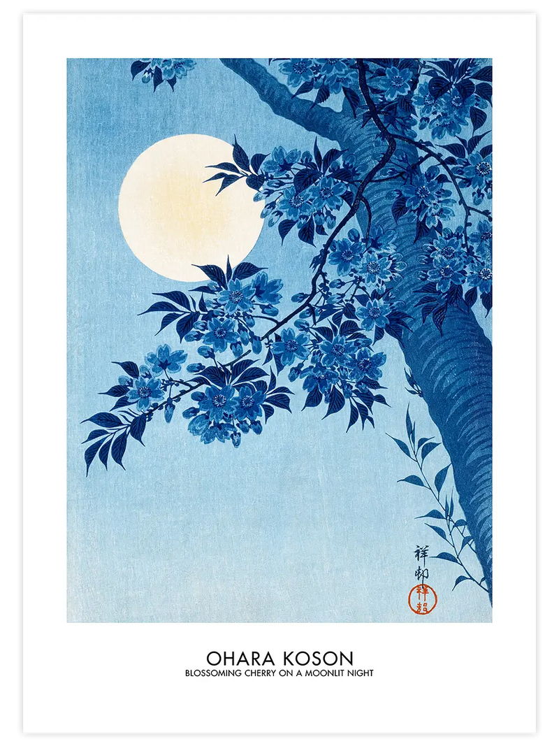 Ohara Koson Blossoming Cherry - Art Print Ünlü Ressamlar Poster