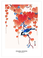 Ohara Koson Bird And Red Ivy - Art Print