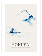 Hokusai A Person In A Small Boat - Art Print
