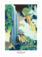 Hokusai Ono Waterfall - Art Print
