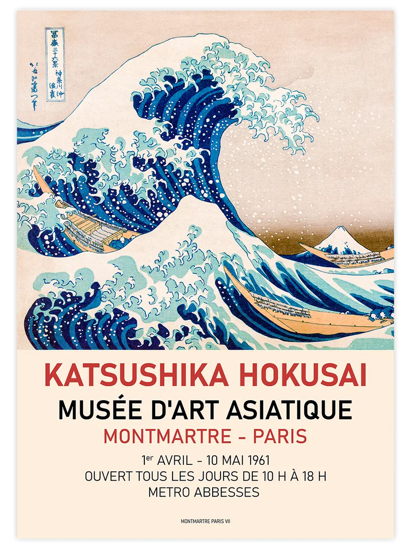 Hokusai Afiş N2 - Art Print Ünlü Ressamlar Poster