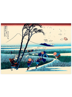 Hokusai Ejiri in Suruga Province - Art Print