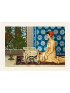 Osman Hamdi Bey Kur'an Okuyan Kız - Art Print