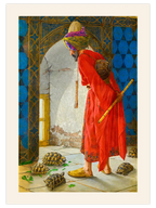 Osman Hamdi Bey Kaplumbağa Terbiyecisi - Art Print