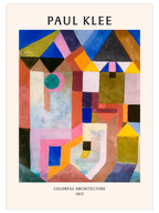 Paul Klee Colorful Architecture - Art Print