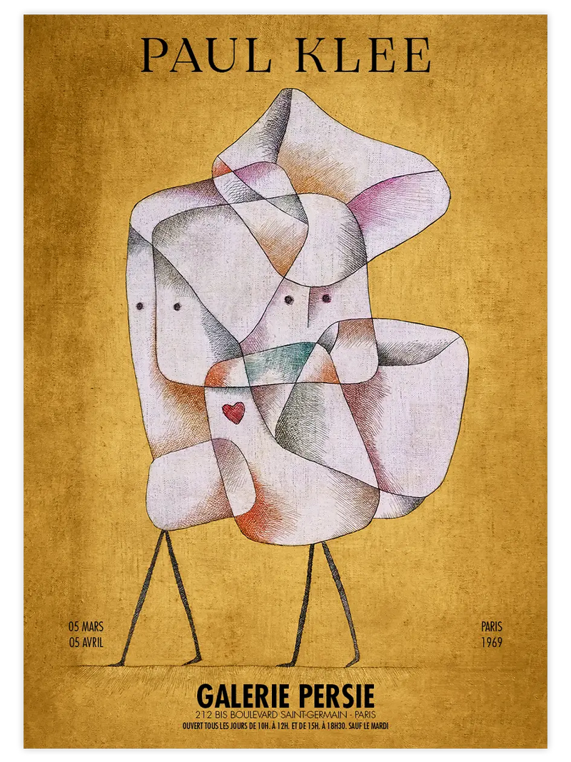 Paul Klee, Slufen I Terrasser 国内未入荷ポスター Paul Klee Posterleri | Modern Sanat Tablo ve Baskılar