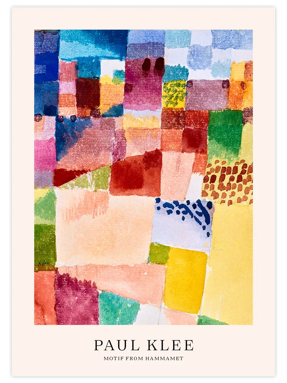 Klee Motif from Hammamet - Art Print Ünlü Ressamlar Poster