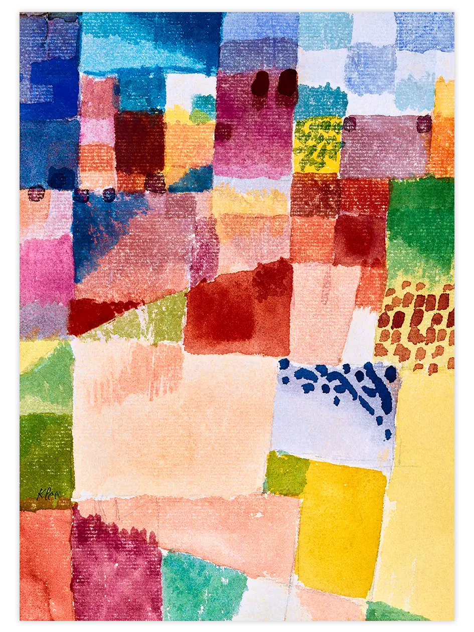 Klee Motiv aus Hammamet - Art Print Ünlü Ressamlar Poster