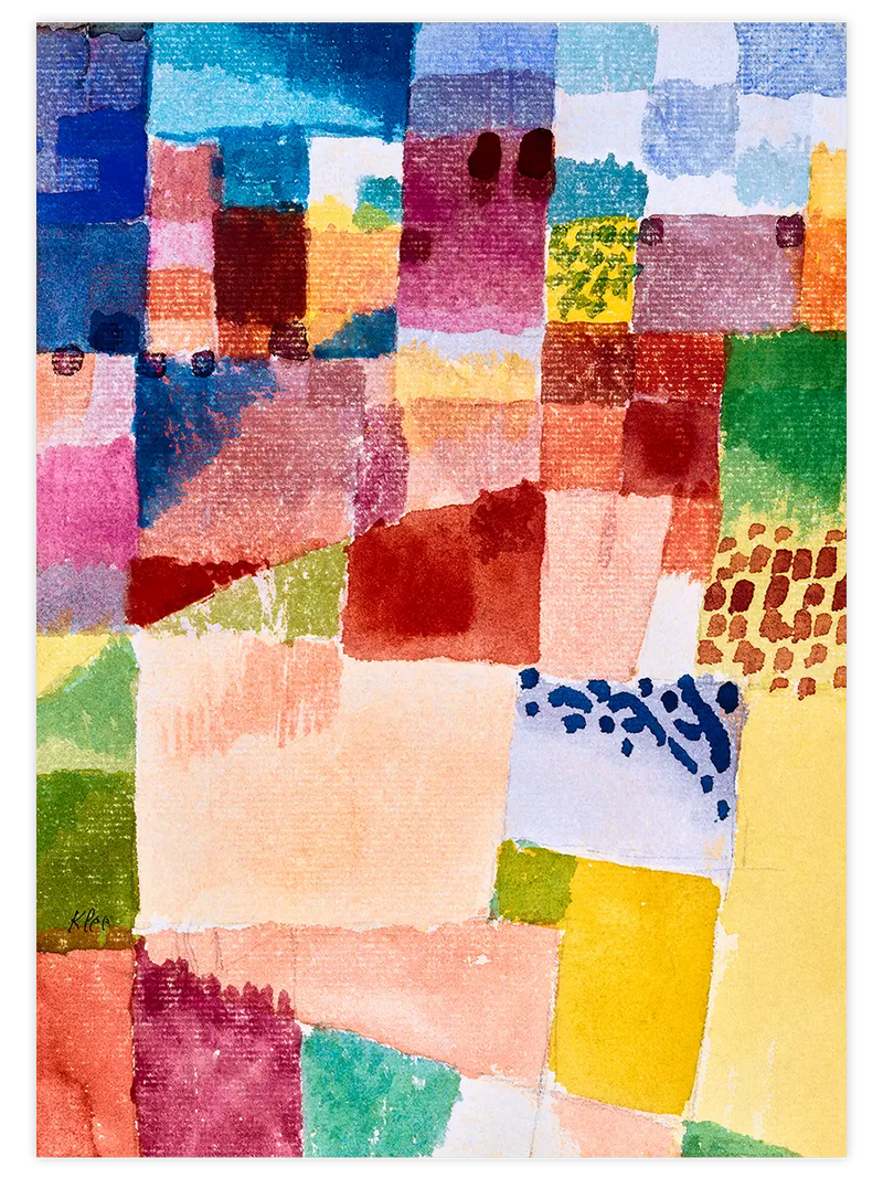 Klee Motiv aus Hammamet - Art Print Ünlü Ressamlar Poster