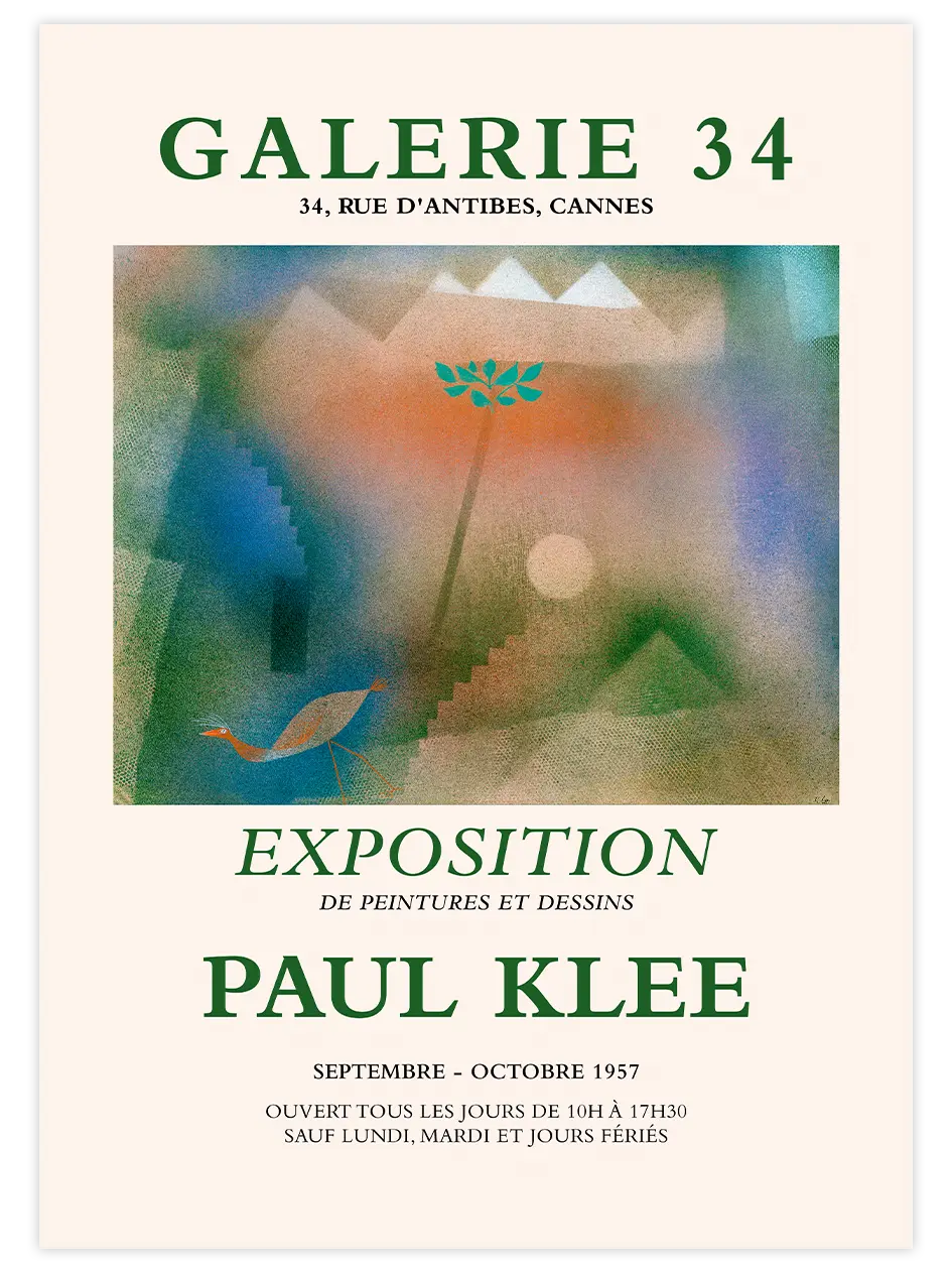 Paul Klee Afiş N13 - Art Print Ünlü Ressamlar Poster