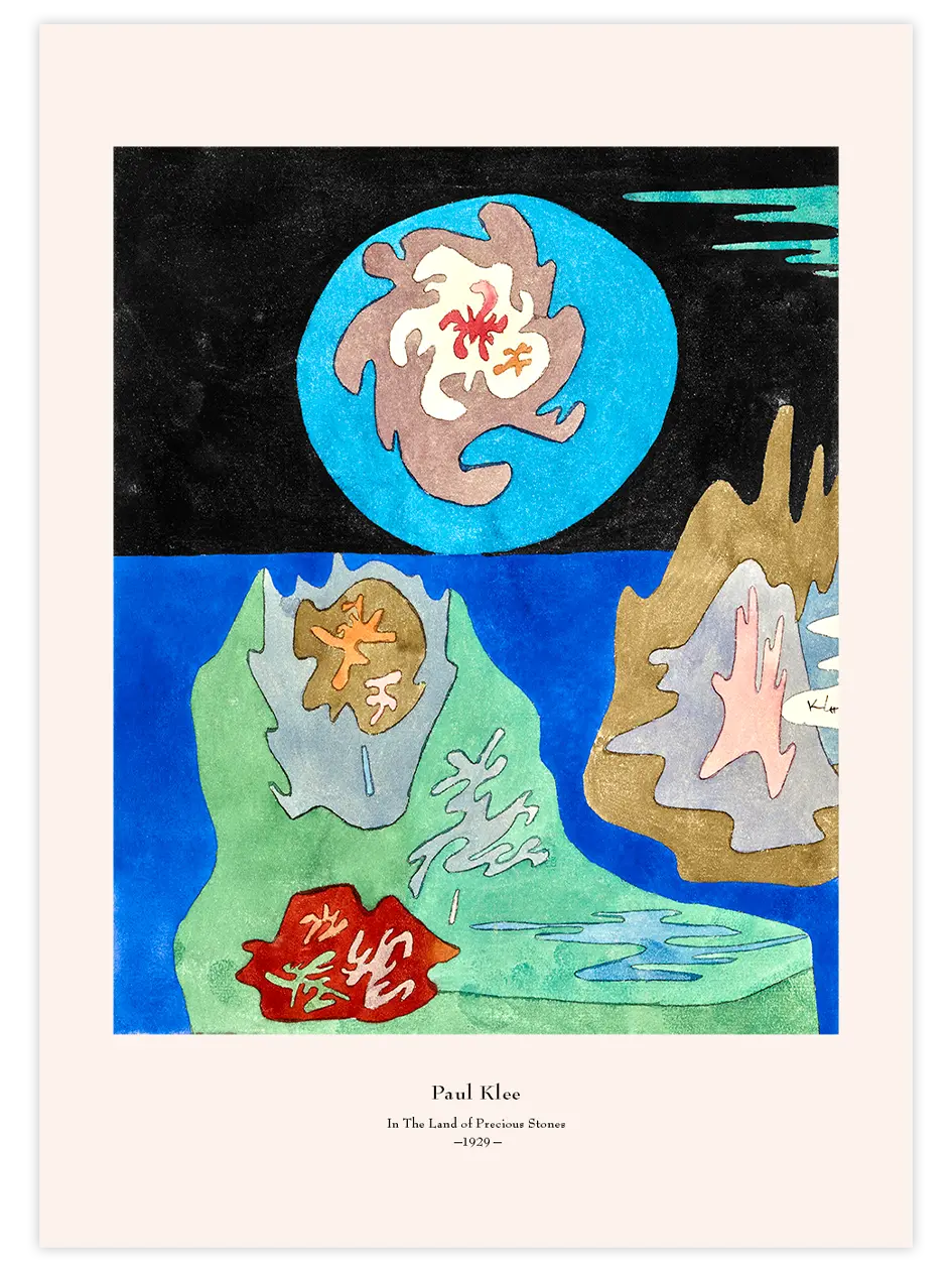 Klee In The Land of Precious Stones - Art Print Ünlü Ressamlar Poster