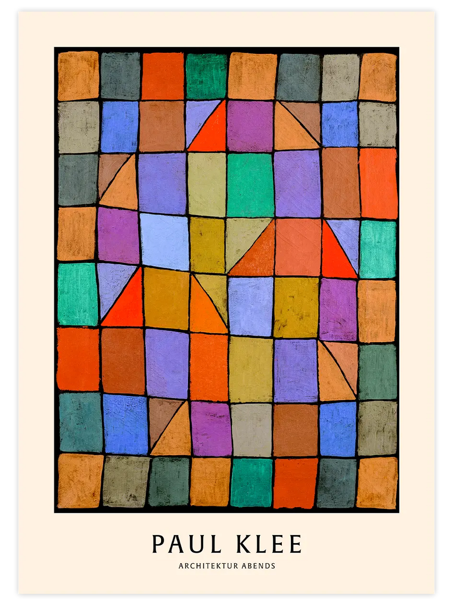 Paul Klee Architecture in the Evening | Sanat Posteri