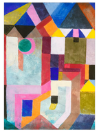 Paul Klee Colorful Architecture - Art Print