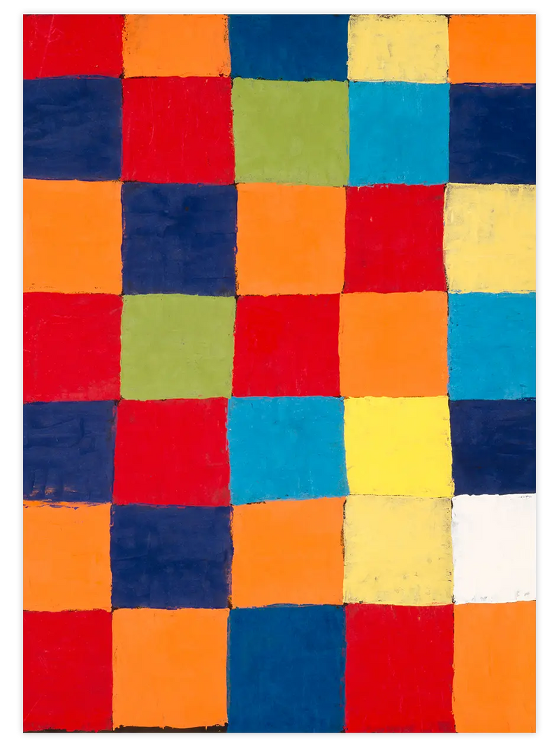 Paul Klee Colour Table Qu 1 - Art Print Ünlü Ressamlar Poster