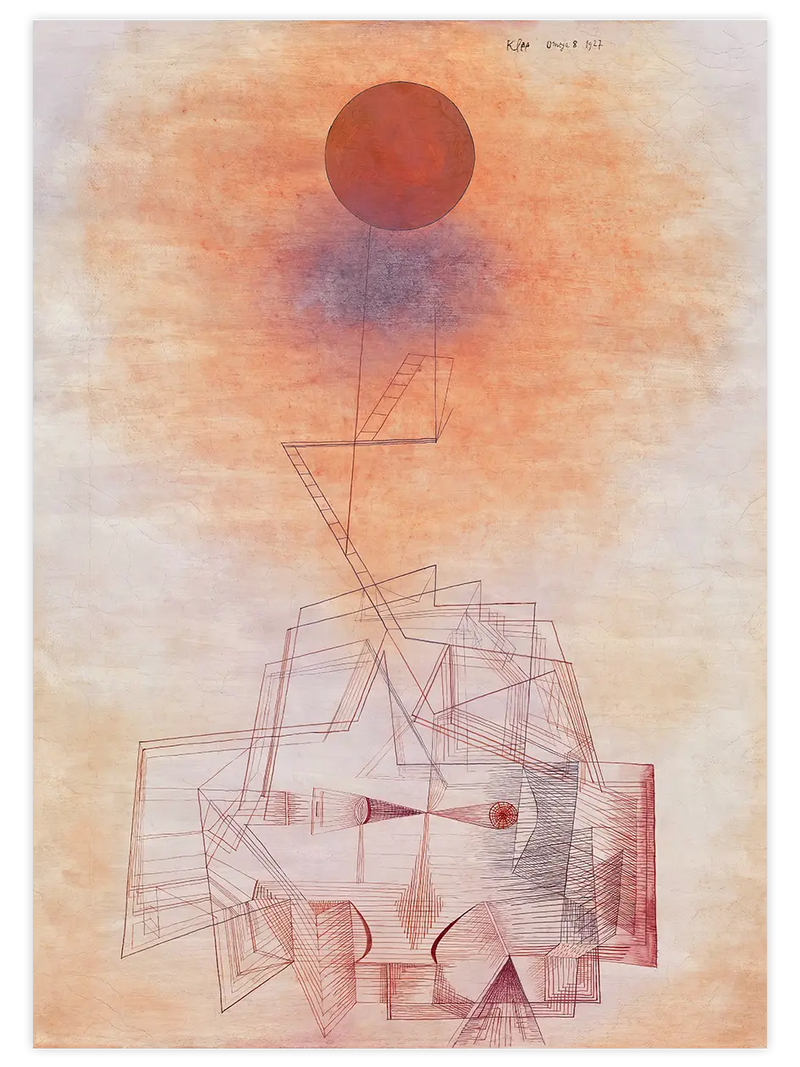 Paul Klee, Slufen I Terrasser 国内未入荷ポスター Paul Klee Posterleri | Modern Sanat Tablo ve Baskılar